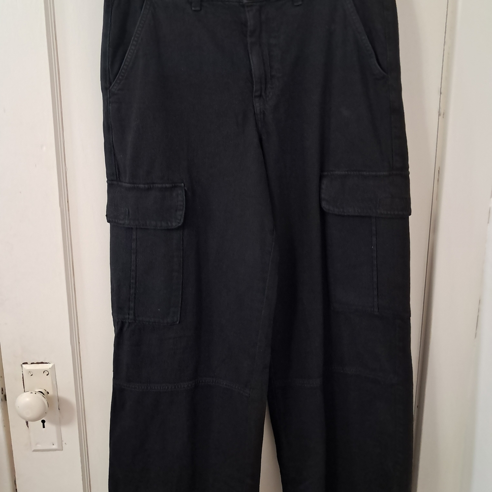American Eagle Outfitters Black Wide Leg Jeans